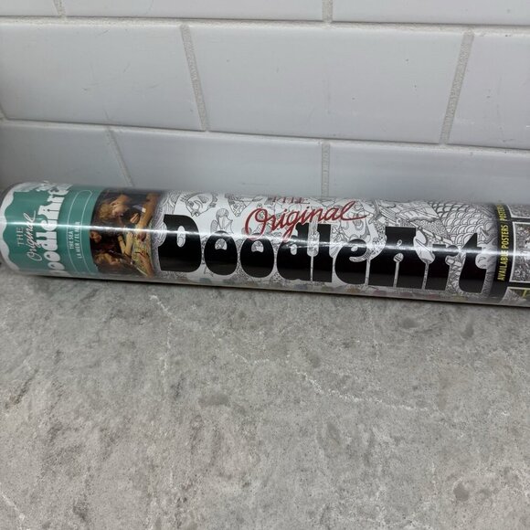 Vintage 1973 Doodleart The Sea Poster Brand New In Sealed tube! Never used! - Picture 5 of 7